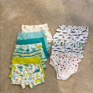 Kids Dinosaur and Shark Print Underwear Set